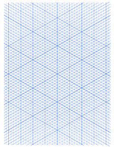 4 free printable isometric graph paper template free graph paper