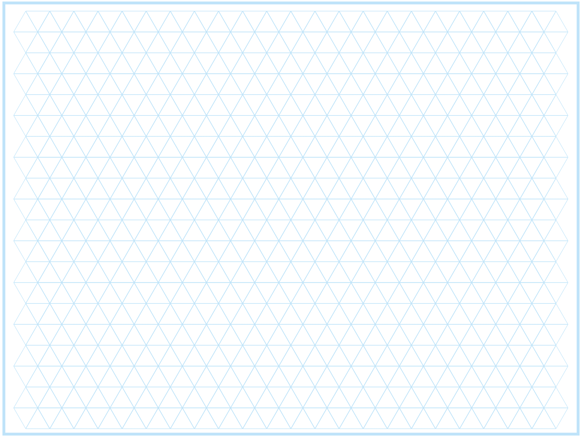 Triangle Graph Paper or Triangle Grid Paper Printable PDF