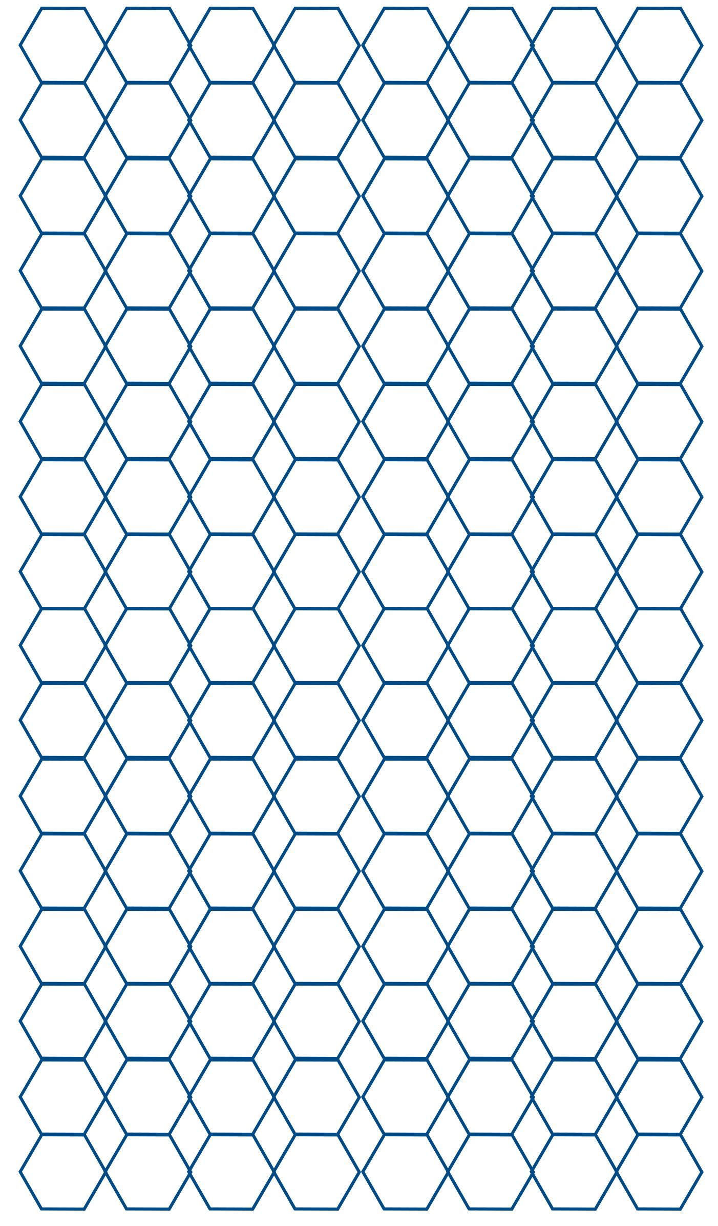 Free Hexagonal Graph Paper