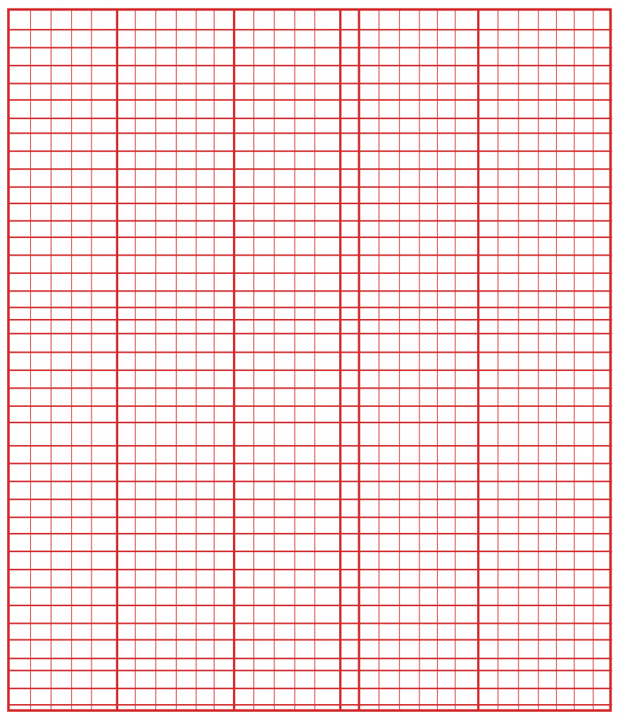  School Smart Double Sided Graph Paper, 8-1/2 x 11 Inches, 1/2  Inch Rule, White, Pack of 500 - 085279 : Office Products