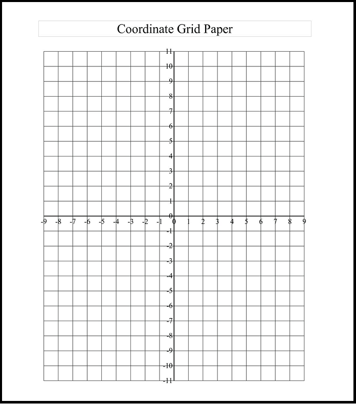 free coordinate plane grid paper