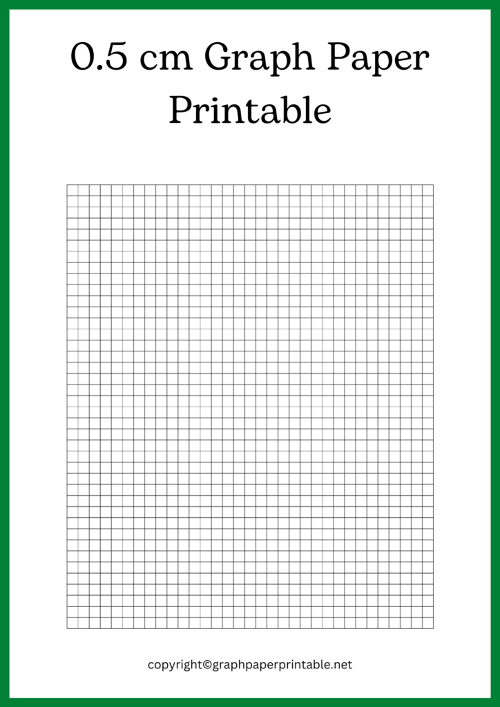 0.5 cm Graph Paper Printable