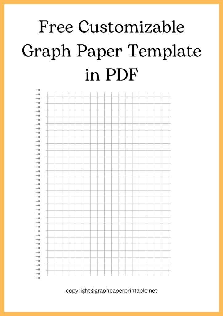 Free Customizable Graph Paper Template in PDF