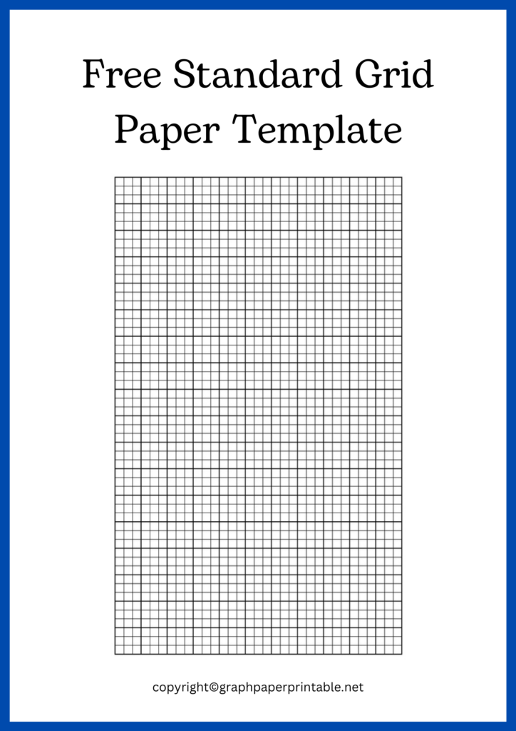 Free Standard Grid Paper Template
