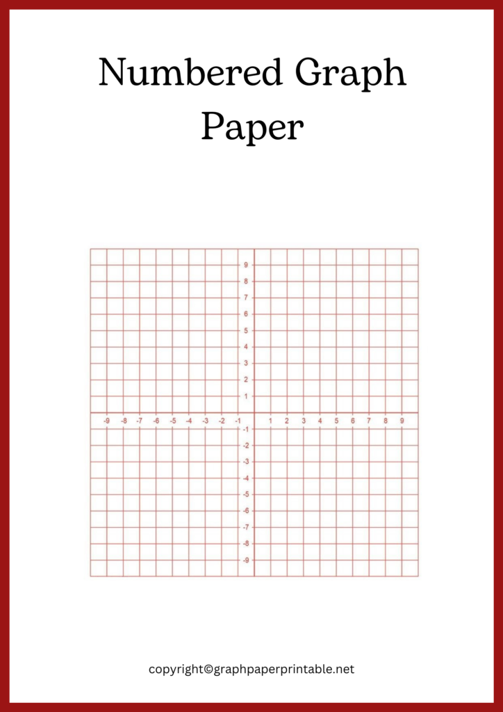 Numbered Graph Paper