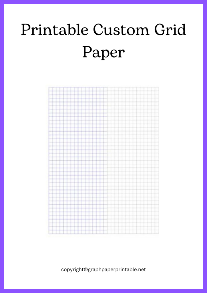 Printable Custom Grid Paper