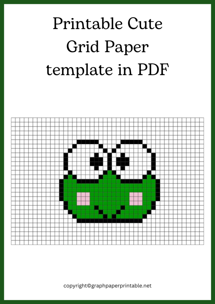 Printable Cute Grid Paper template in PDF