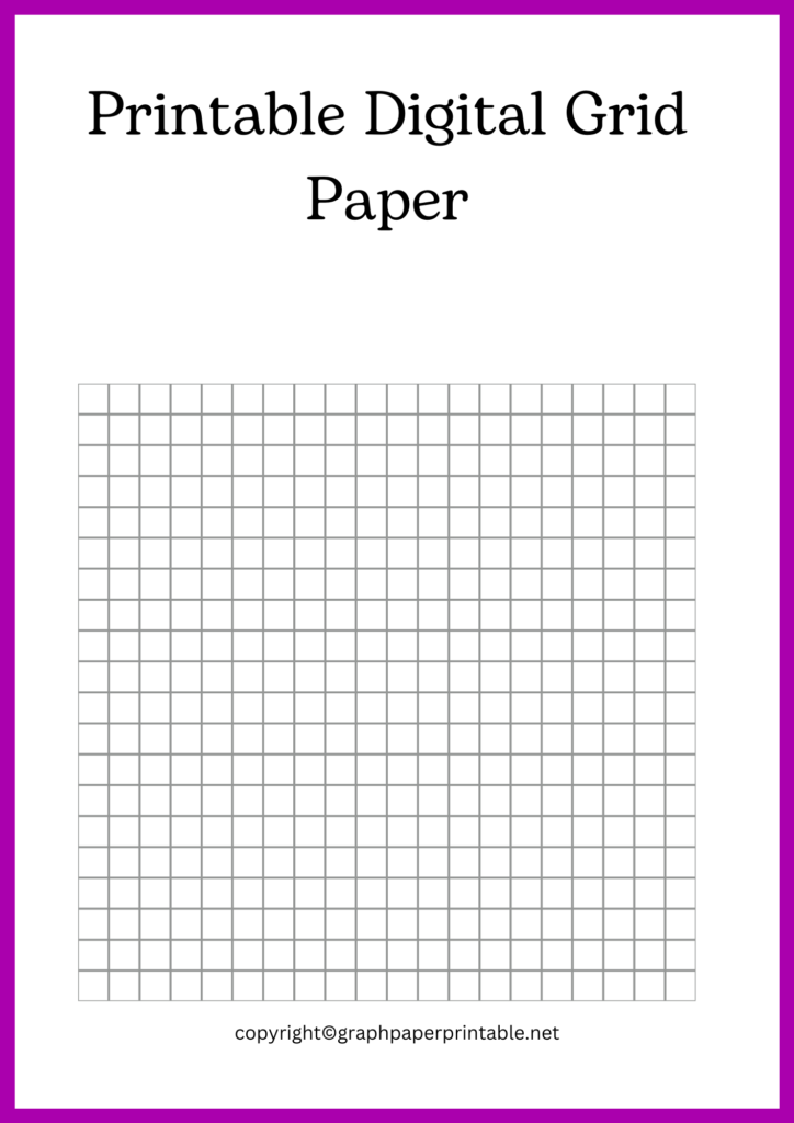 Printable Digital Grid Paper