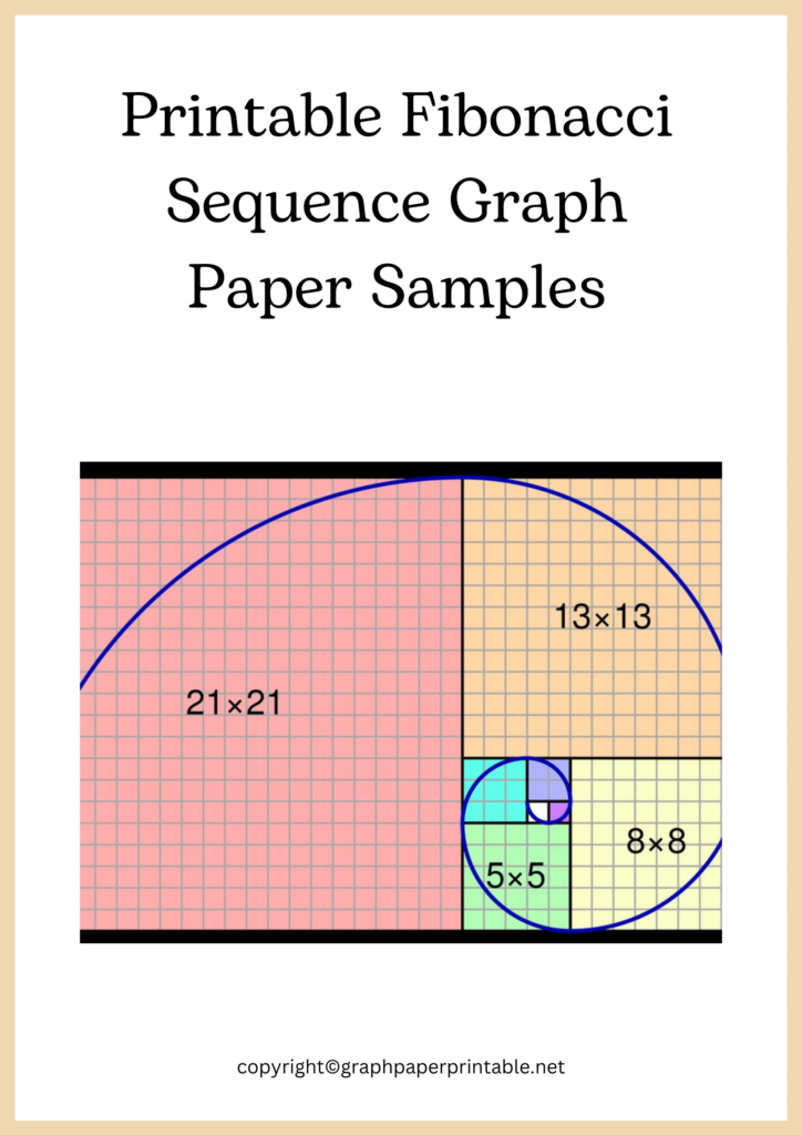 Printable Fibonacci Sequence Graph Paper Samples