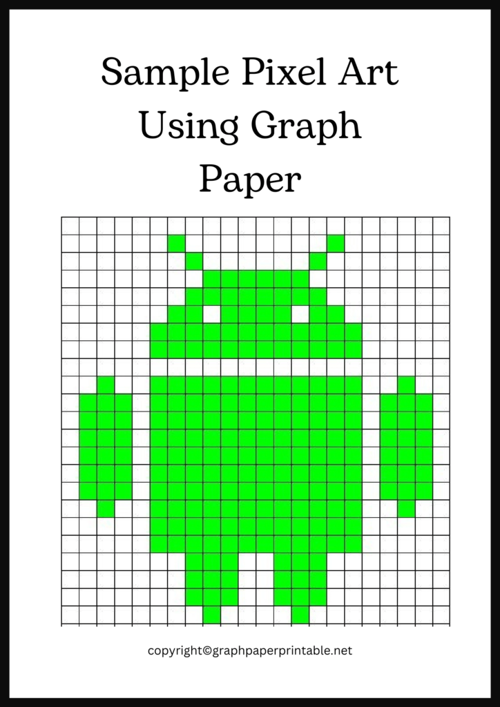 Sample Pixel Art Using Graph Paper