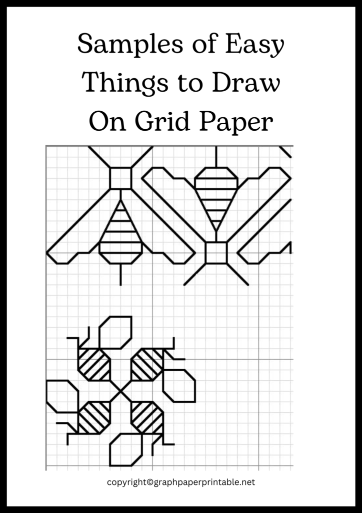 Samples of Easy Things to Draw On Grid Paper