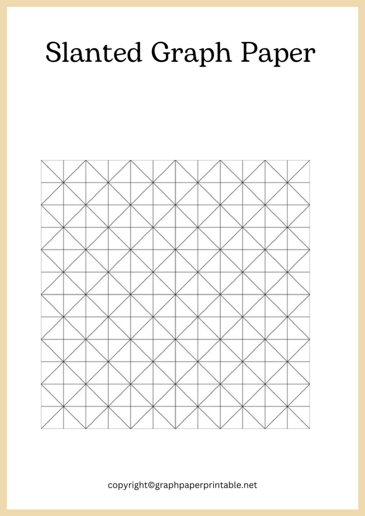 Slanted Graph Paper