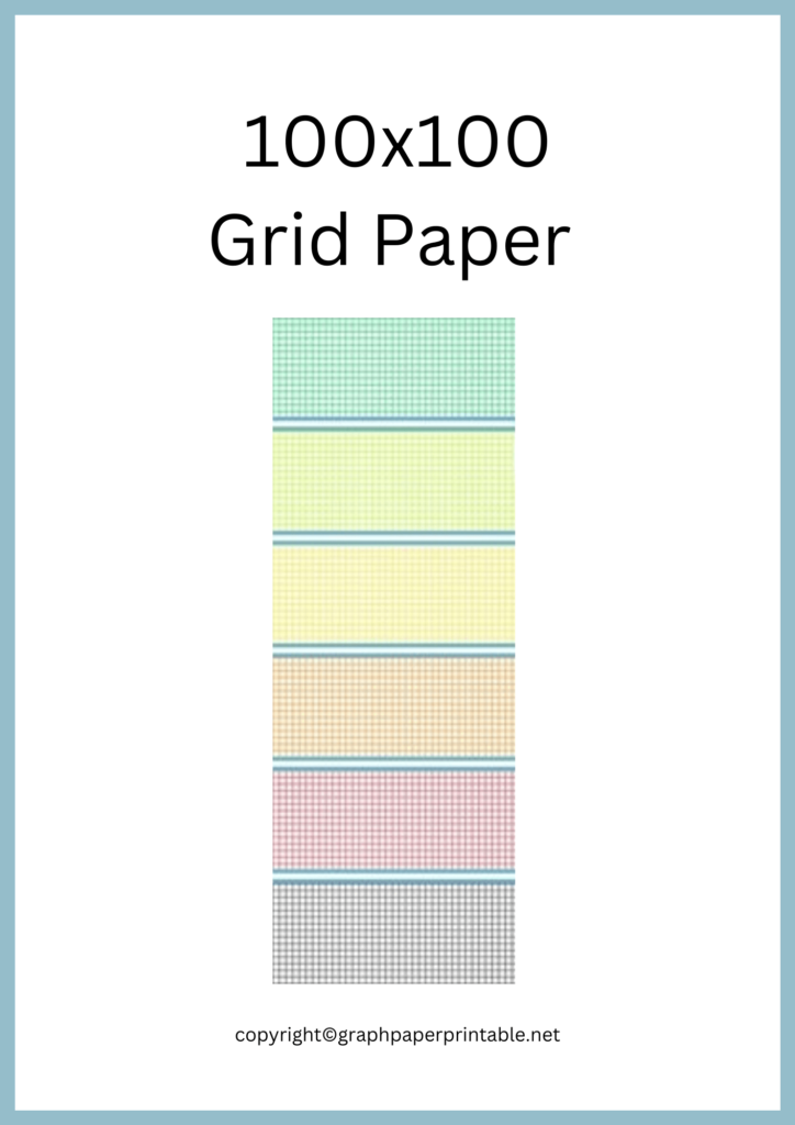 100x100 Grid Paper