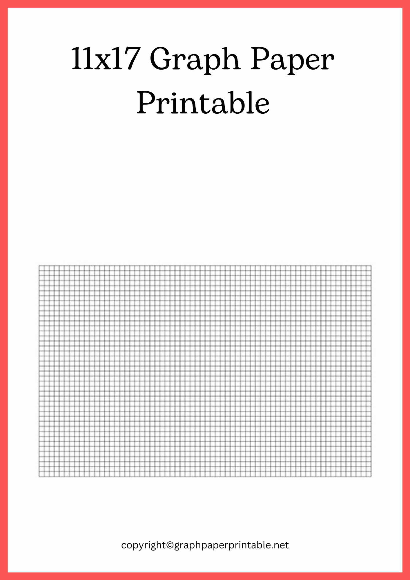 11x17 Graph Paper Printable Free Templates in PDF