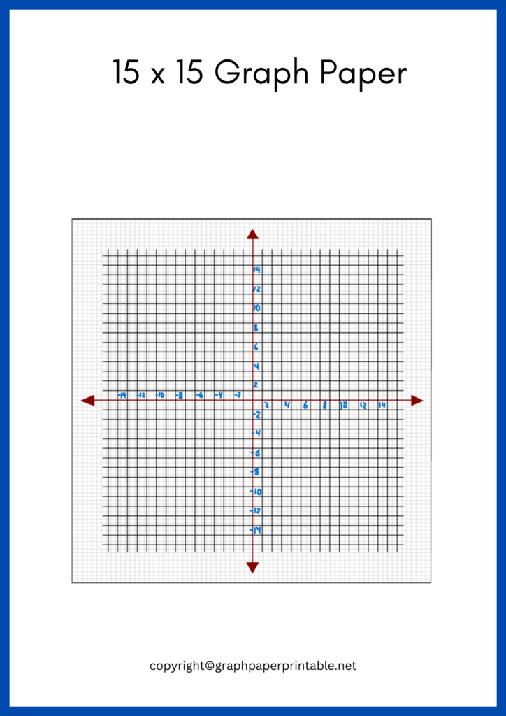 15 x 15 Grid Paper Printable