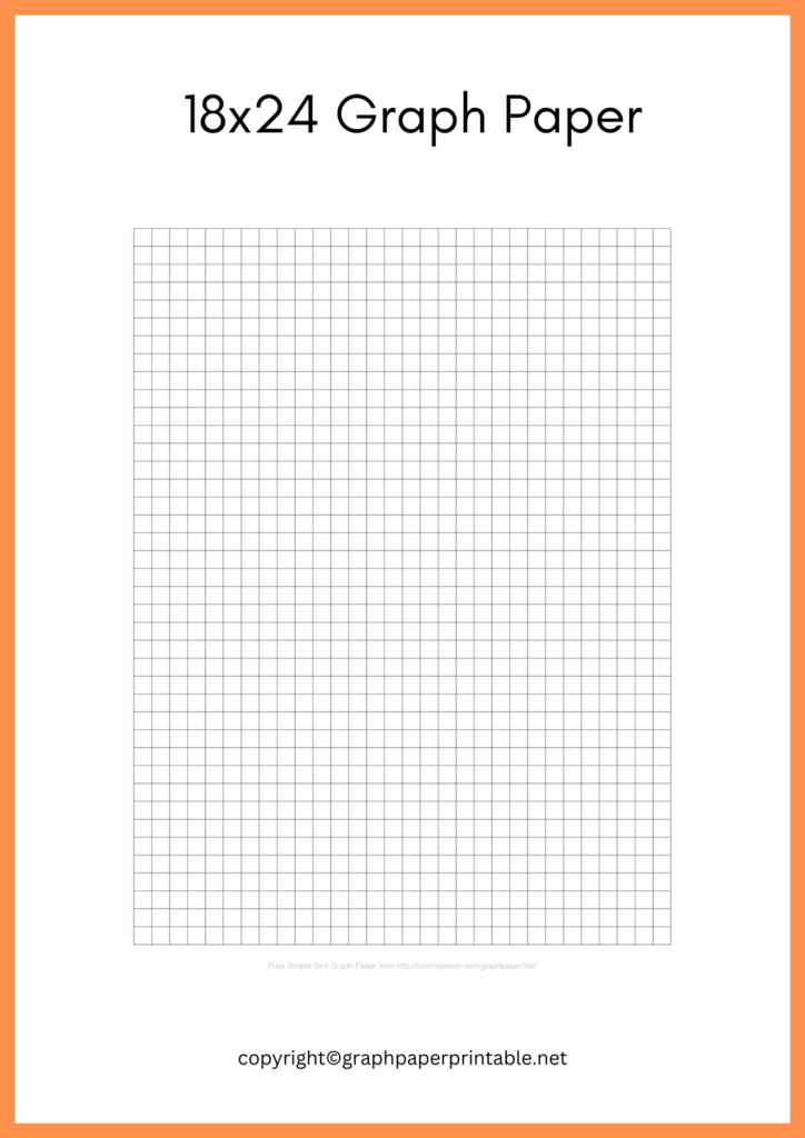 18x24 Grid Paper Printable