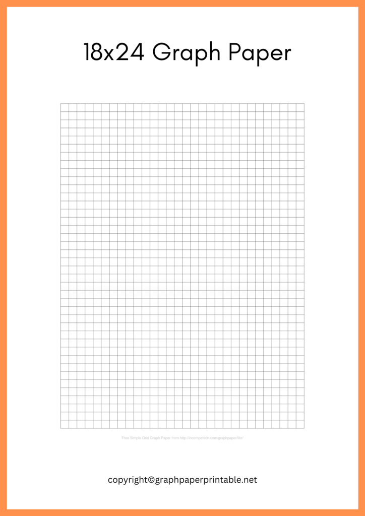 18x24 Graph Paper Printable Templates in PDF