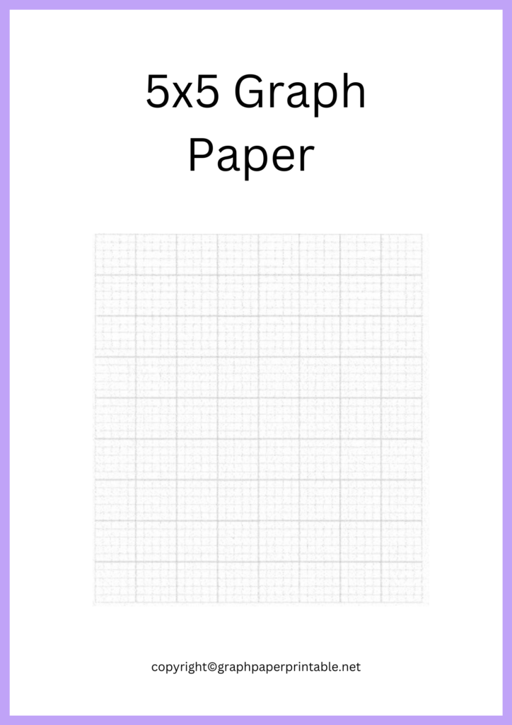 5x5 Graph Paper