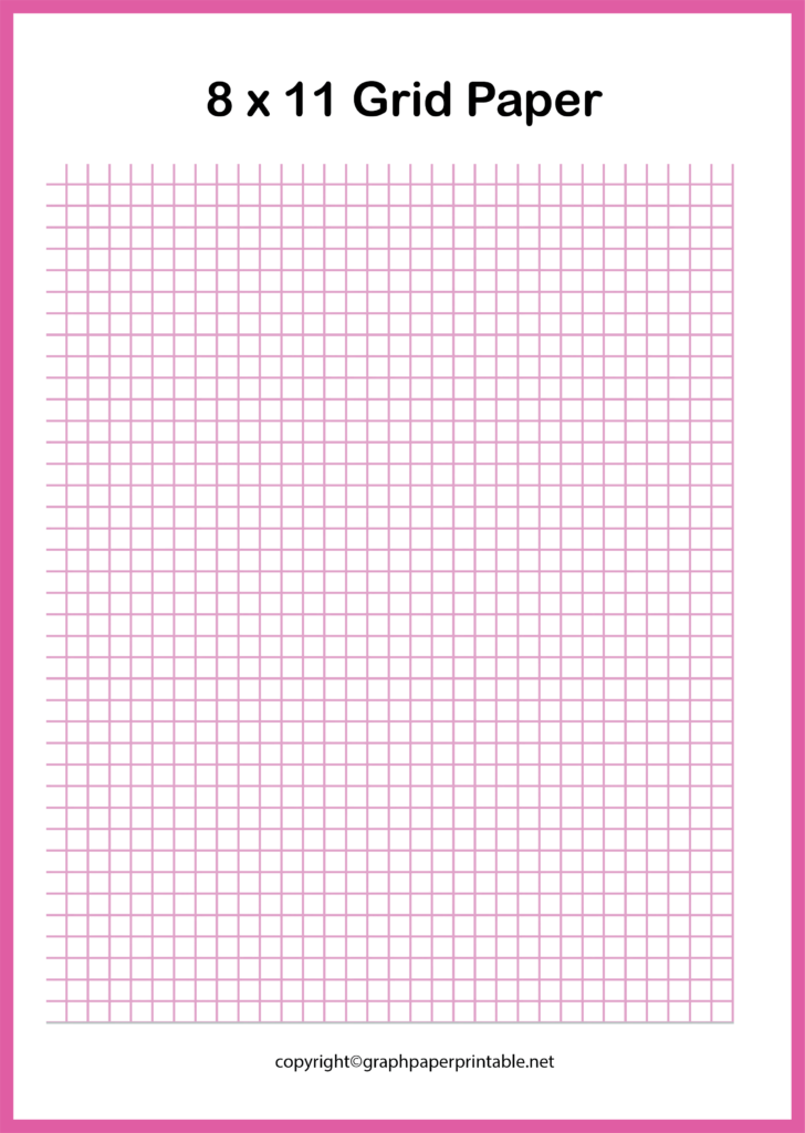 8 x 11 Grid Paper