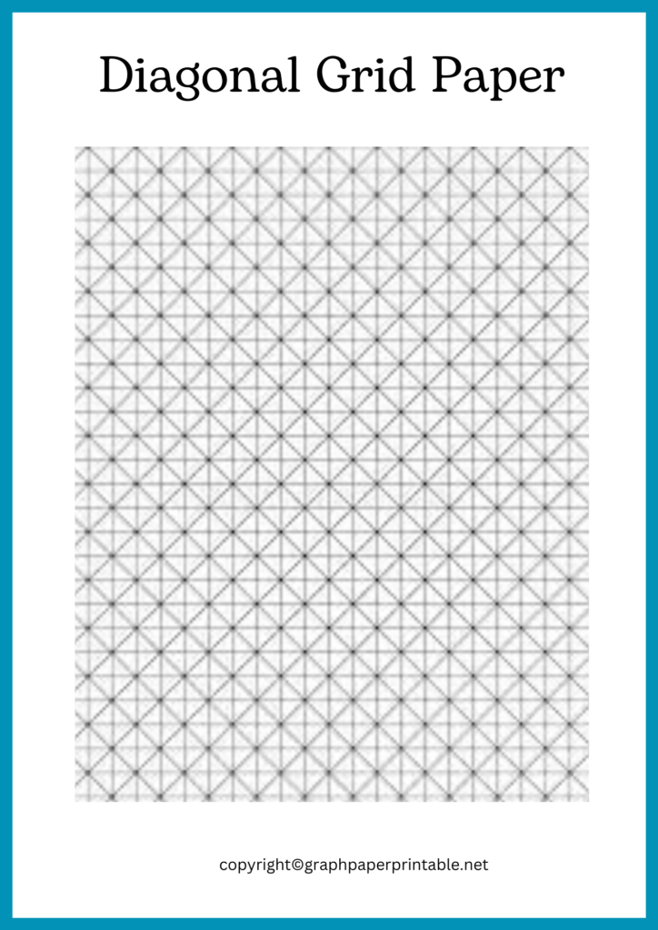 Diagonal Grid Paper