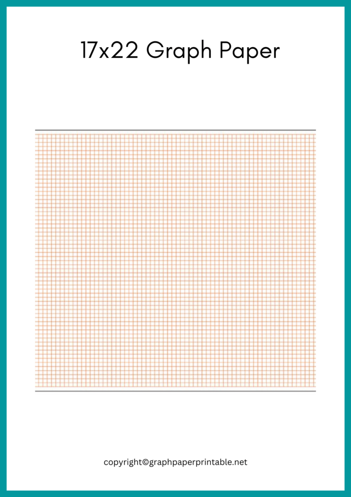 Free 17 x 22 Graph Paper Template in PDF