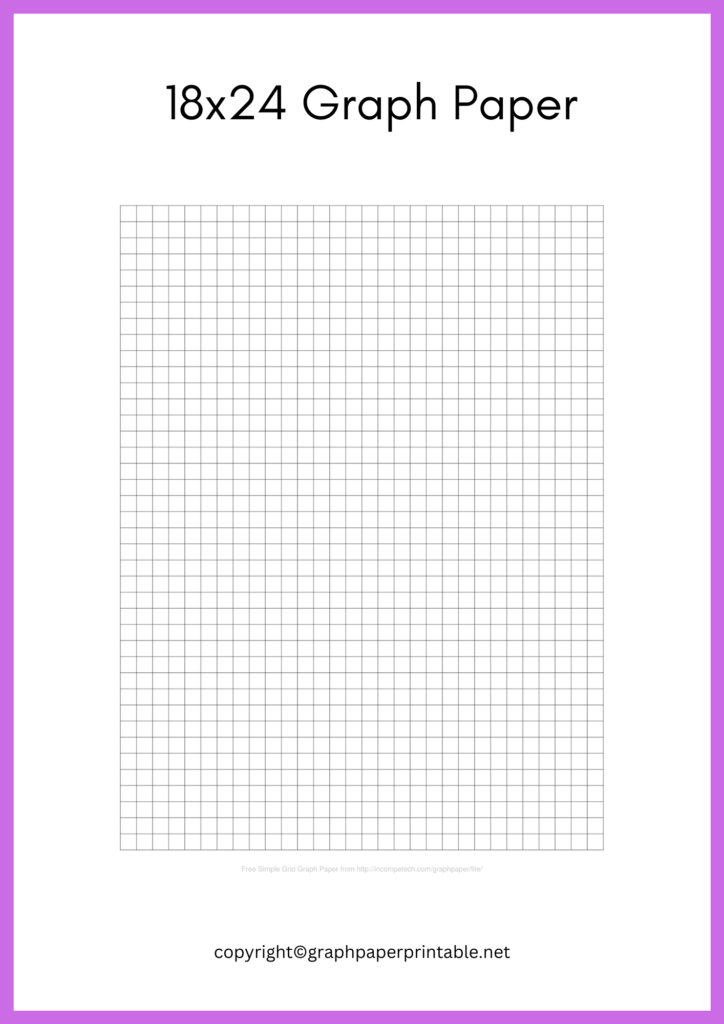 Free 18 x 24 Graph Paper Template in PDF