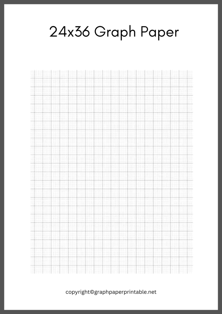 Free 24 x 36 Graph Paper Template in PDF