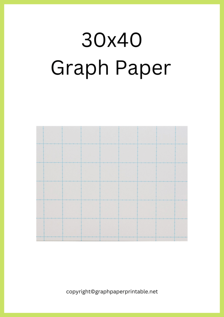 Free 30x40 Grid Paper Template in PDF