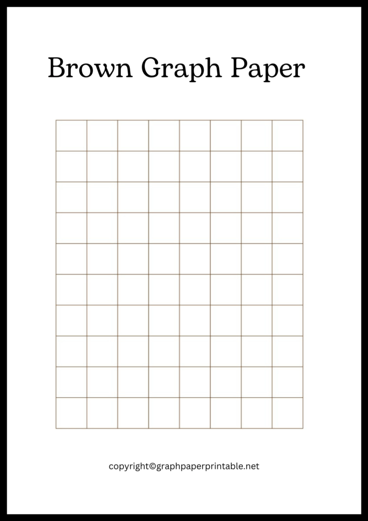 Free Brown Grid Paper Template