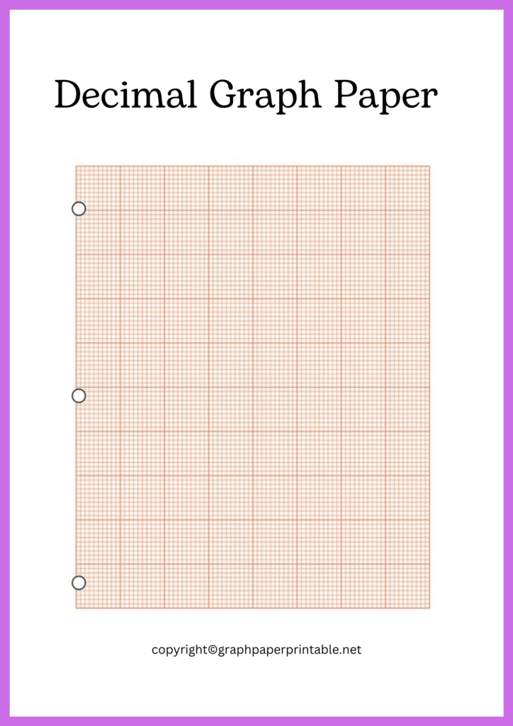 Free Decimal Graph Paper Template in PDF