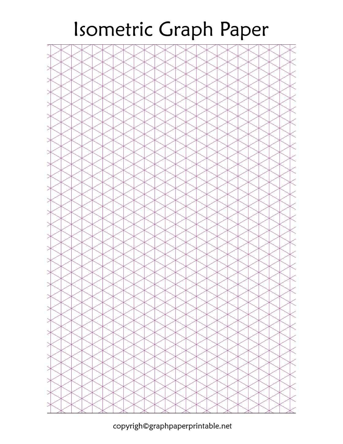 Free Isometric Graph Paper