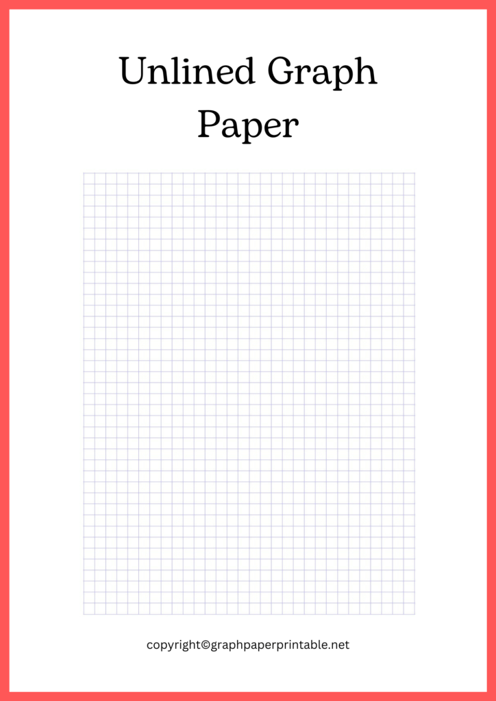 Free Unlined Grid Paper Template