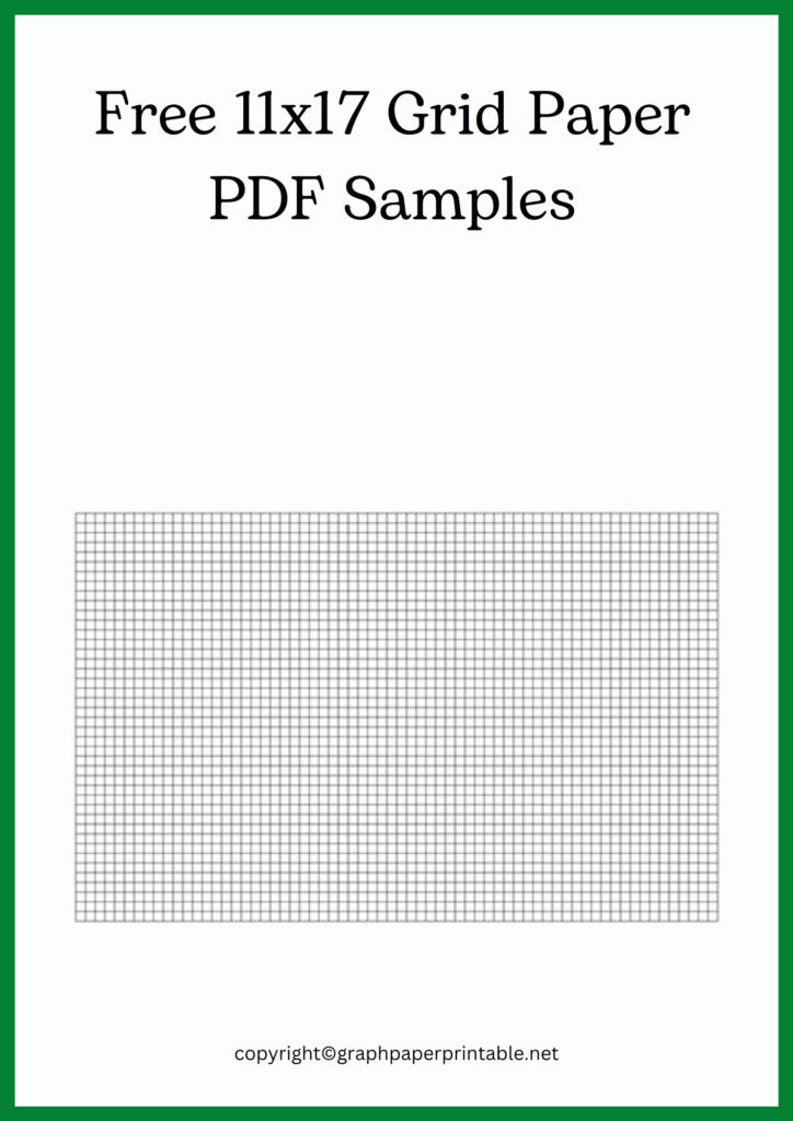 Free 11x17 Grid Paper PDF Samples