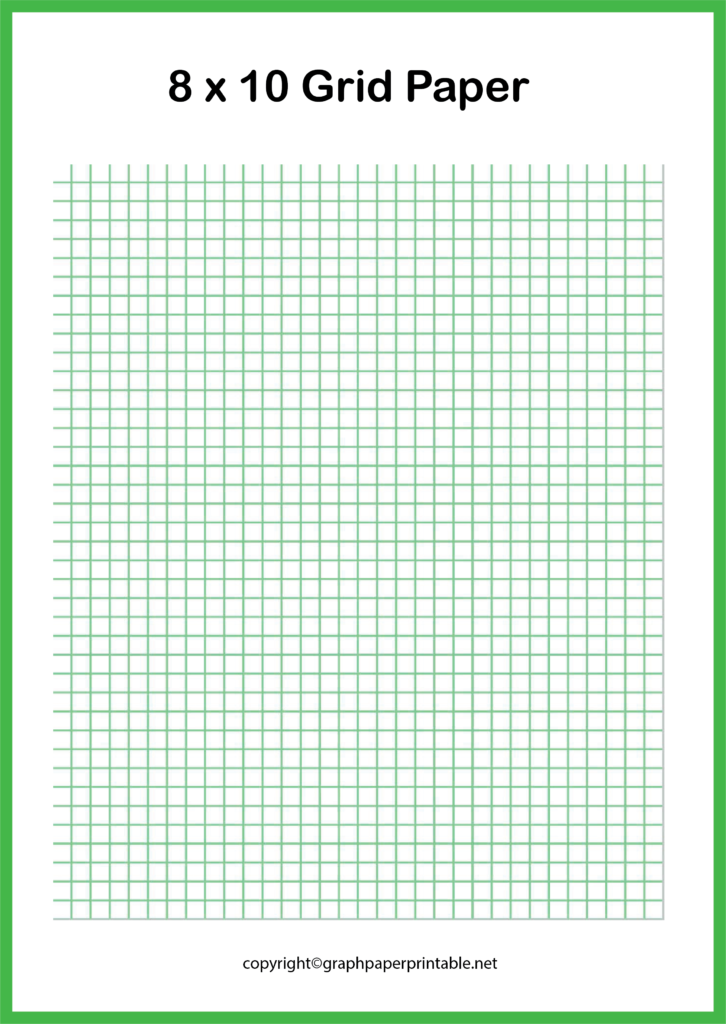 Graph Paper 8x10 Printable