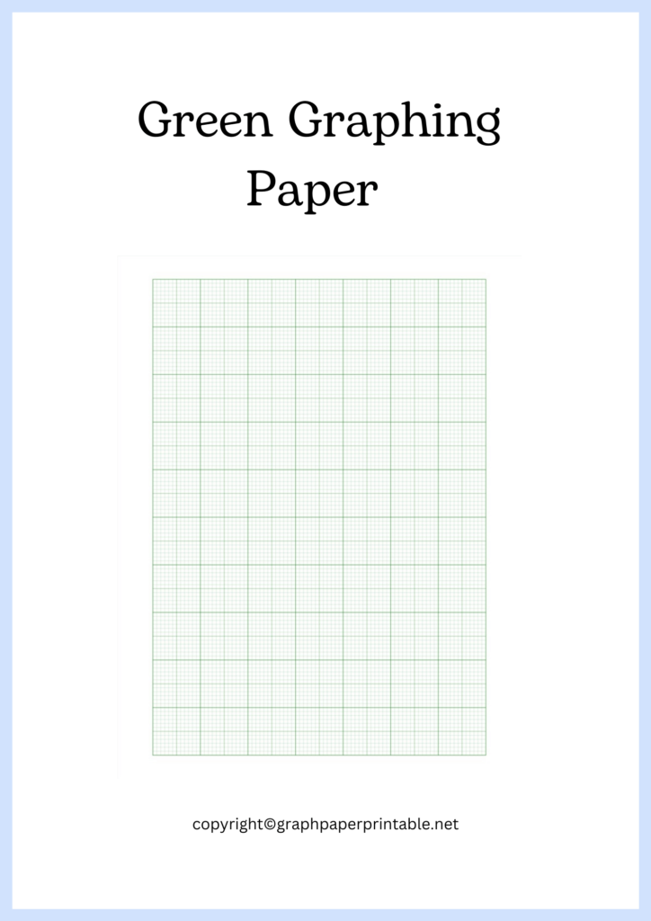 Green Graphing Paper