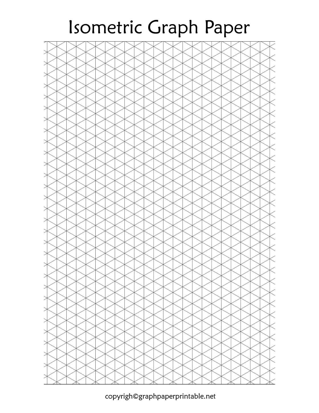 Isometric Graph Paper