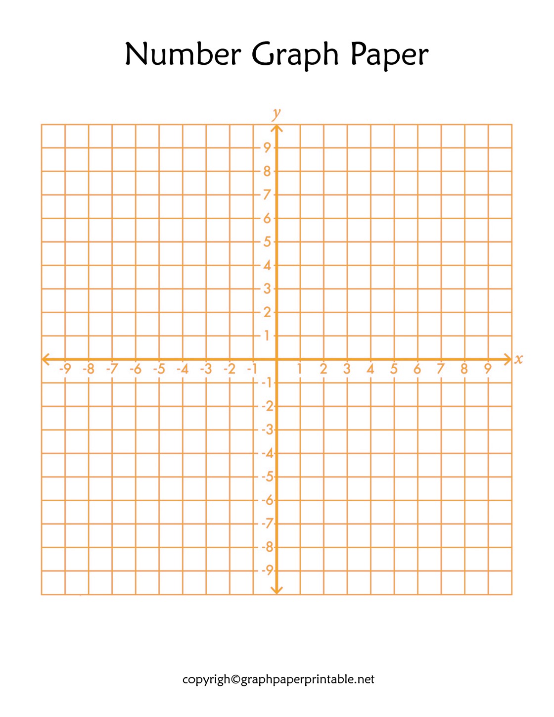 Number Graph Paper PDF