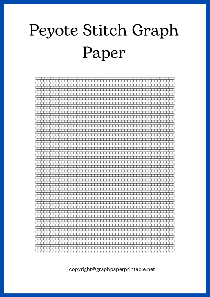 Peyote Stitch Graph Paper
