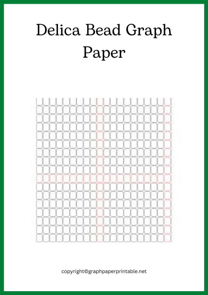 Printable Delica Brick Stitch Graph Paper [Grid Paper]