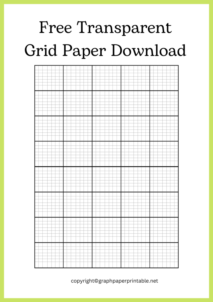 Printable Graph Paper Transparent Background