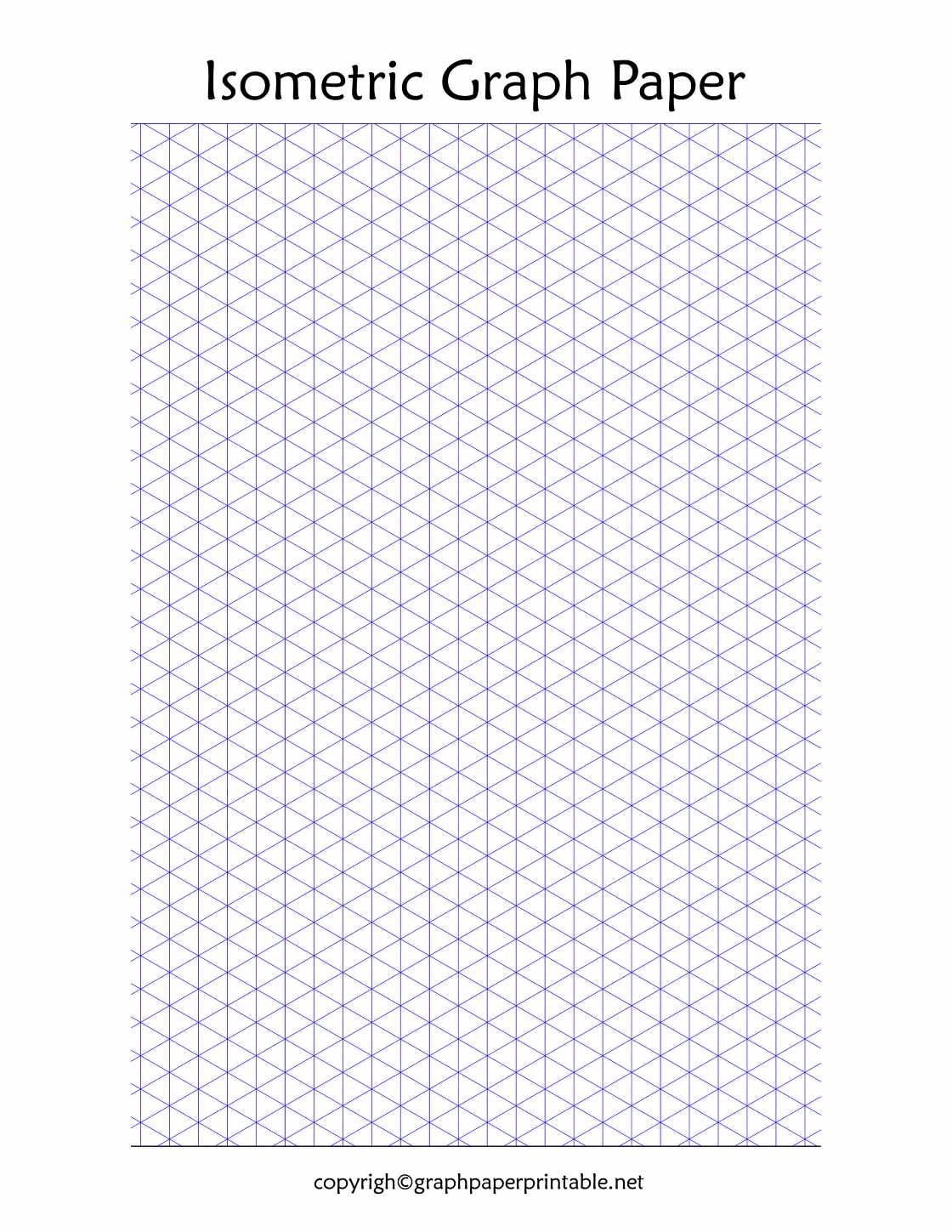 Printable Isometric Graph Paper