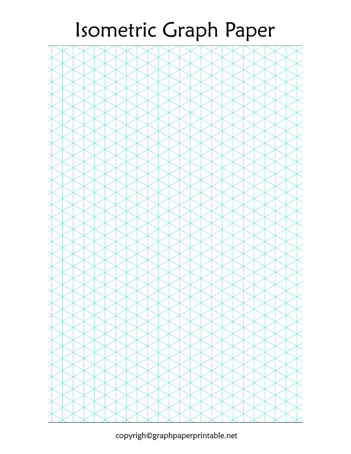 Printable Isometric Grid Paper