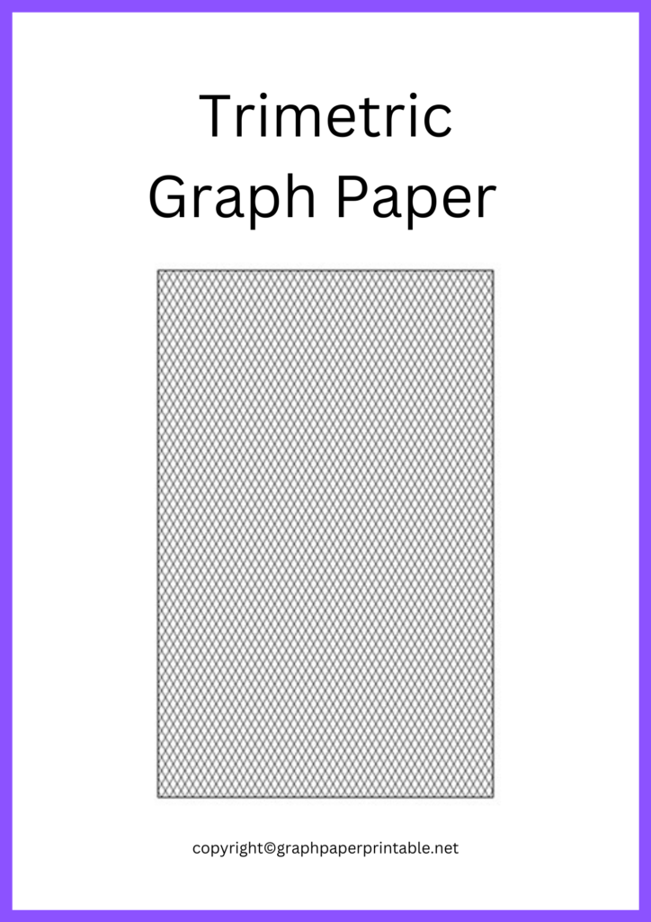 Printable Trimetric Graph Paper Samples in PDF