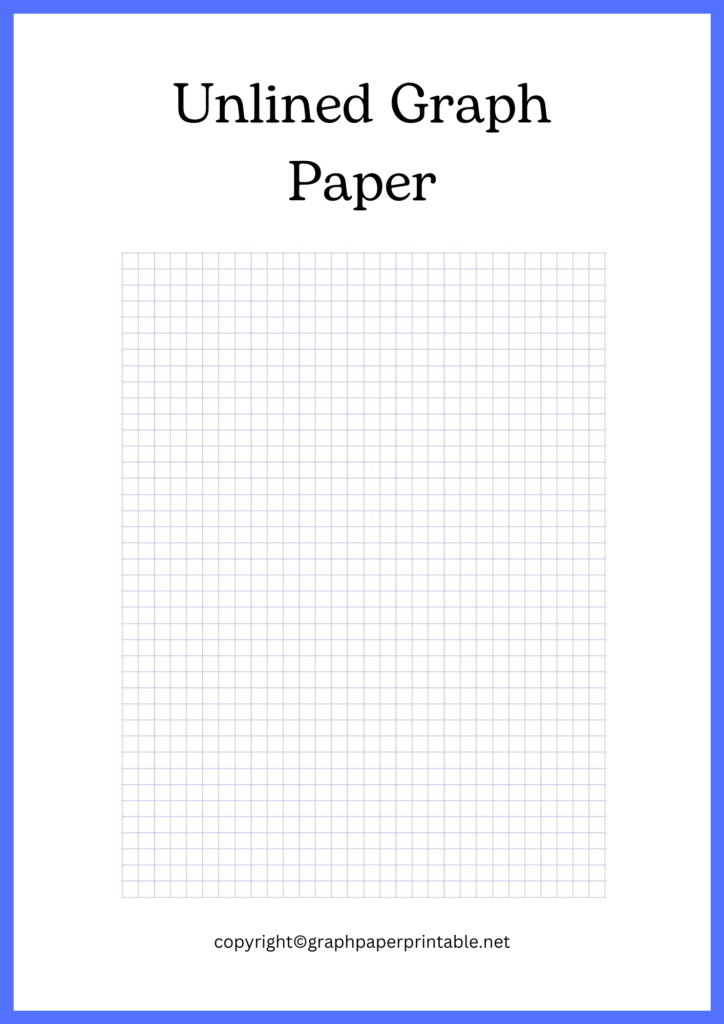 Printable Unlined Graph Paper Samples in PDF