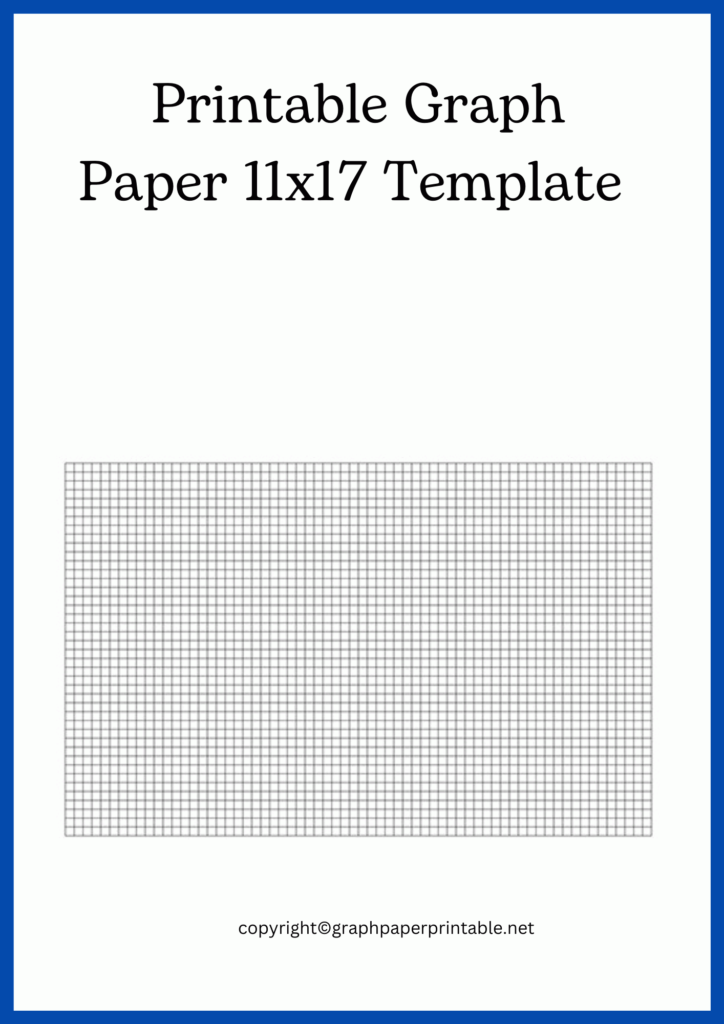 Printable Graph Paper 11x17 Template