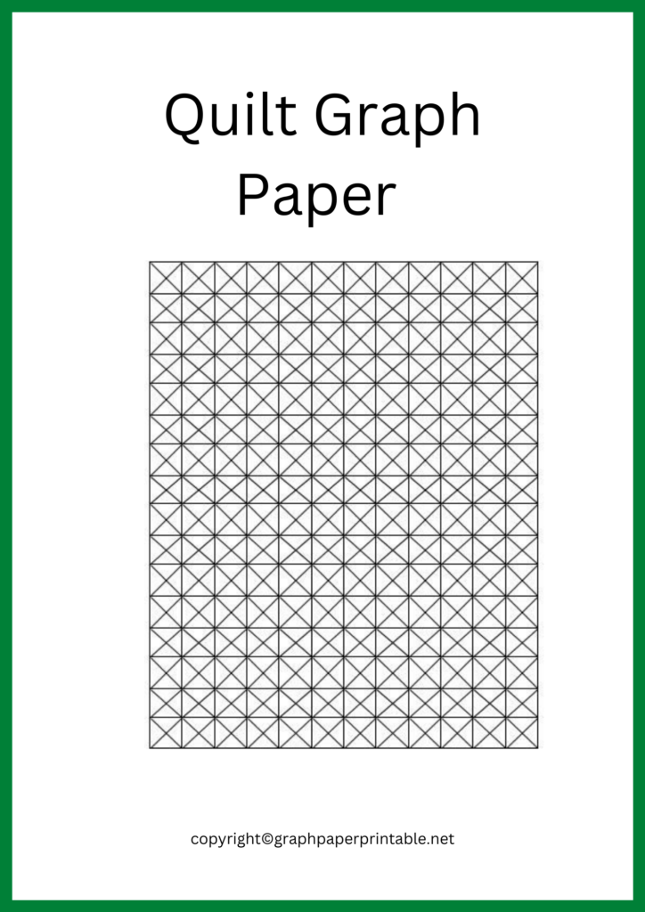 Quilting Graph Paper Printable