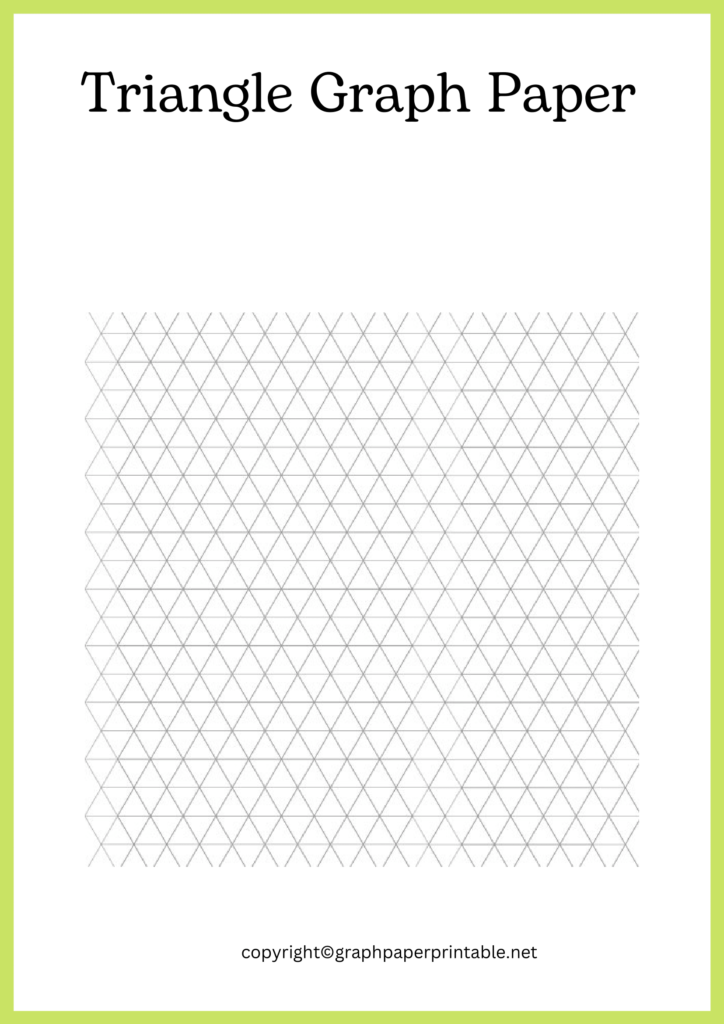 Triangle Graph Paper