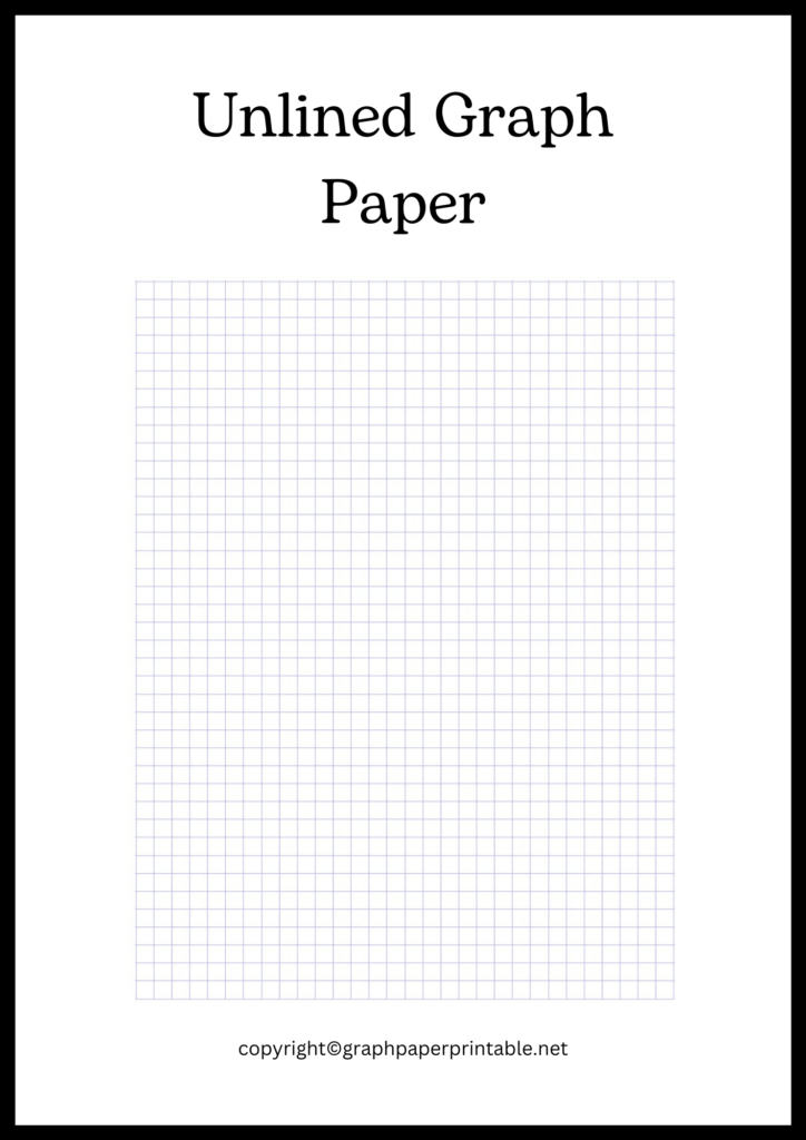 Unlined Graph Paper