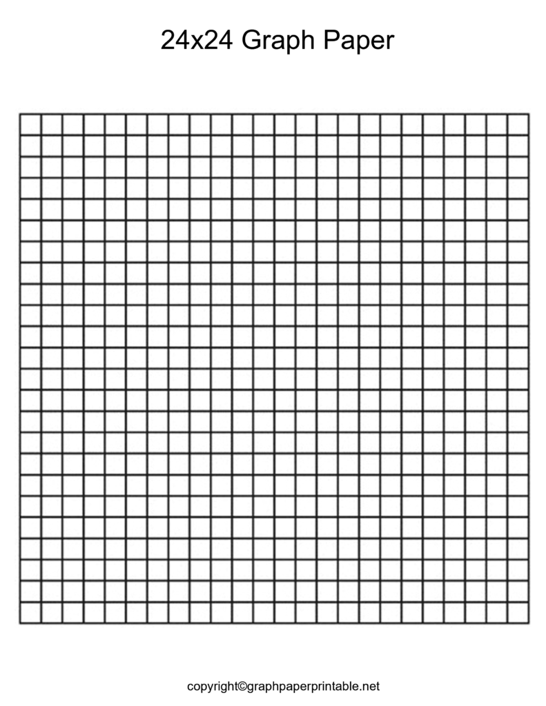 24x24 Graph Paper