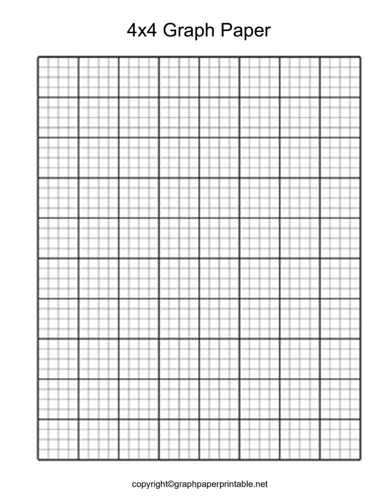 4x4 Graph Paper